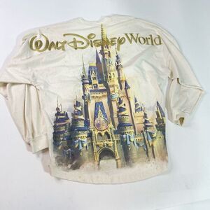 Disney Tops Womens Small Cream Castle World 50th Anniversary Spirit Jersey